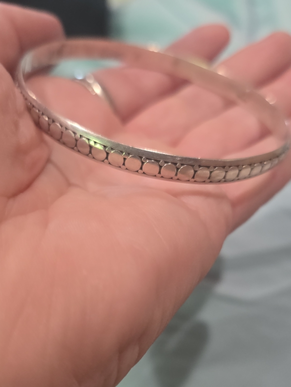 Sterling Silver Bangle Size 8 1/2